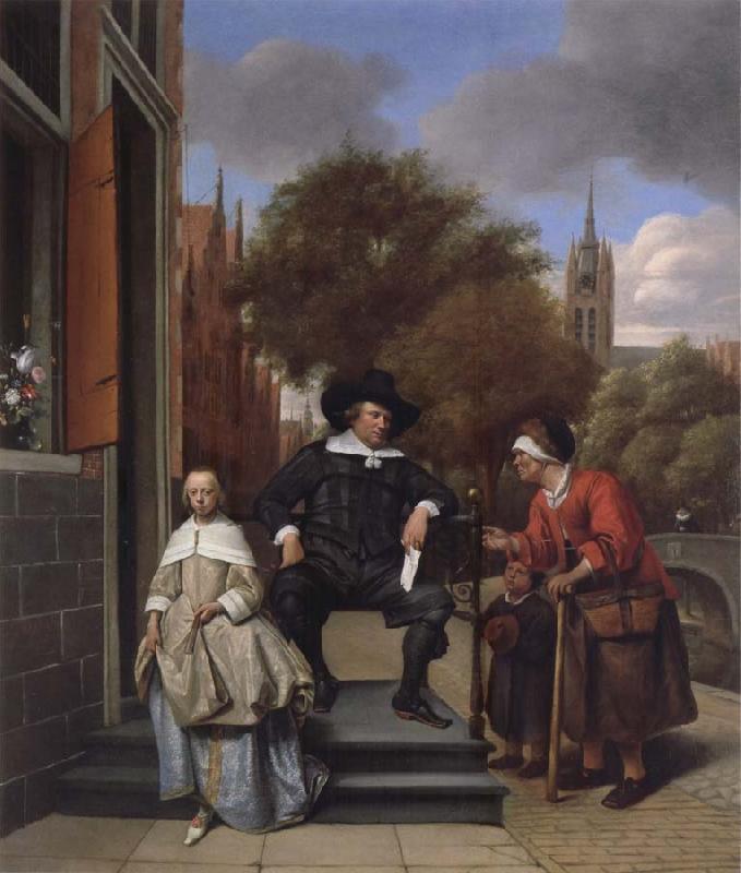Jan Steen A Delf burgher and his daughter France oil painting art